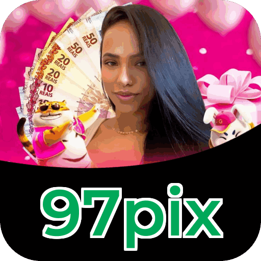 Plataforma 97pix mostrando interface moderna, jogos certificados e recursos de segurança licenciados